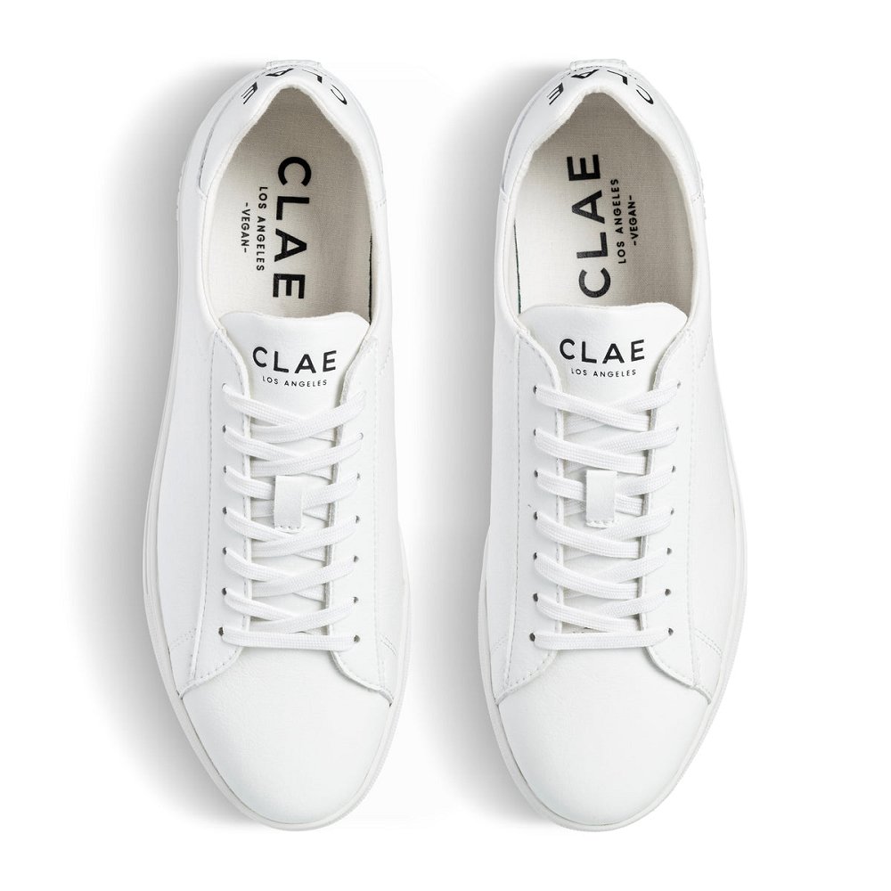 CLAE BRADLEY VEGAN Shoes Mens USA790-K83 In Triple White Vegan